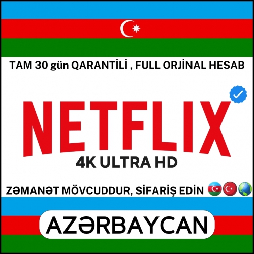  Netflix AZƏRBAYCAN 4K ULTRA- ŞƏXSi HESAB